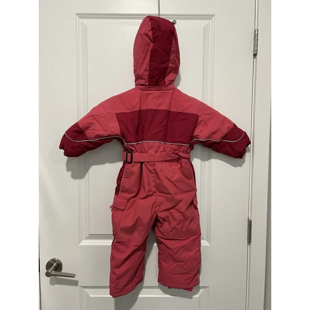 The Childrens‎ Place Hooded Thick One Piece Snowsuit 24M Pink Thermolite Plus